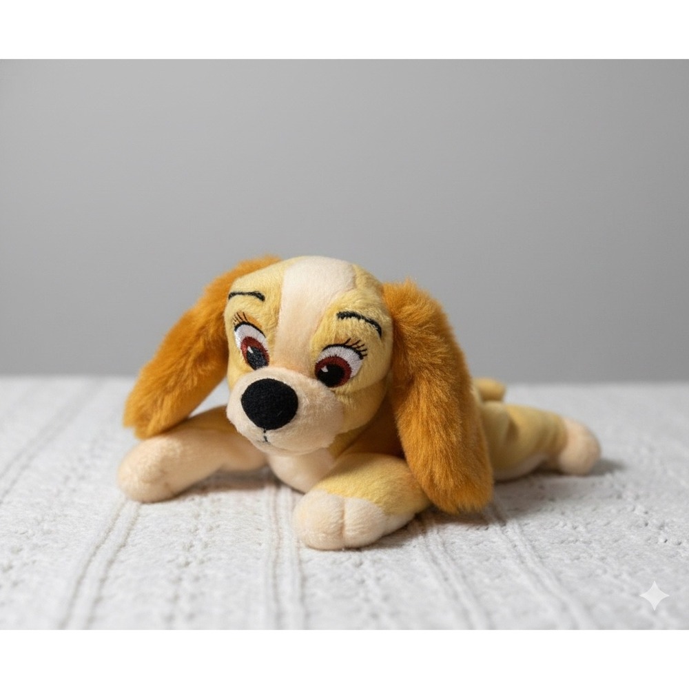 Rare!‎ Mattel Star Bean Disney Classics Lady and the Tramp Plush Beanie Babies